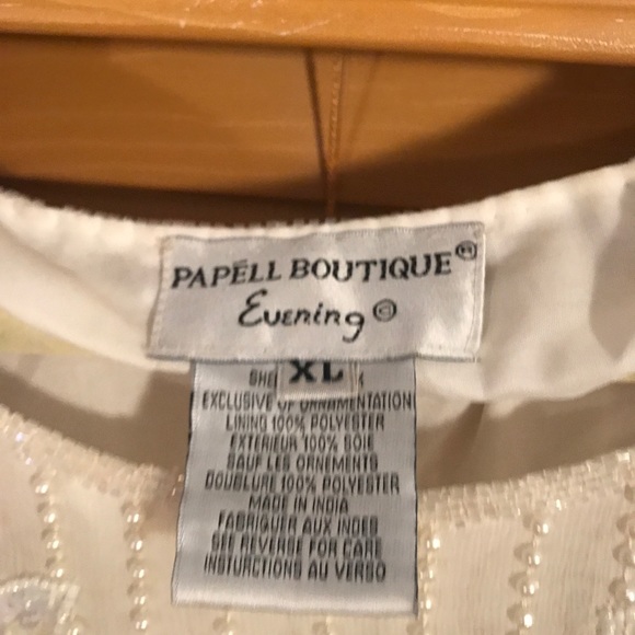 🔥Holiday sale! 🔥beaded Adrienne Papell tunic. Xl - Picture 2 of 7